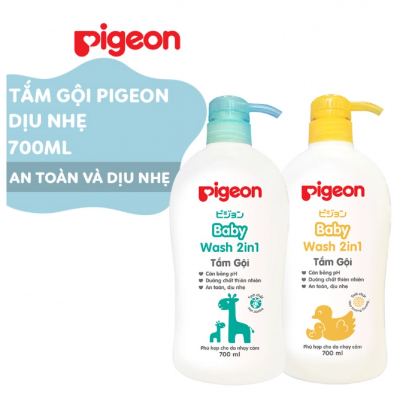 Tắm gội dịu nhẹ Pigeon 700ml Jojoba