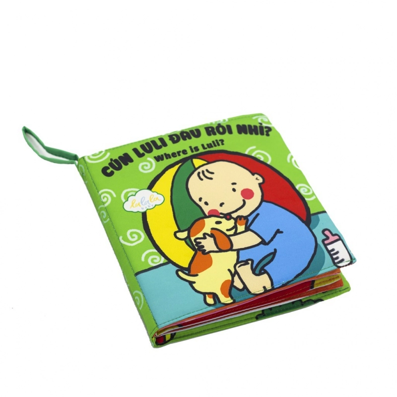 Sách vải kích thích đa giác quan cho bé Luli đâu rồi ?