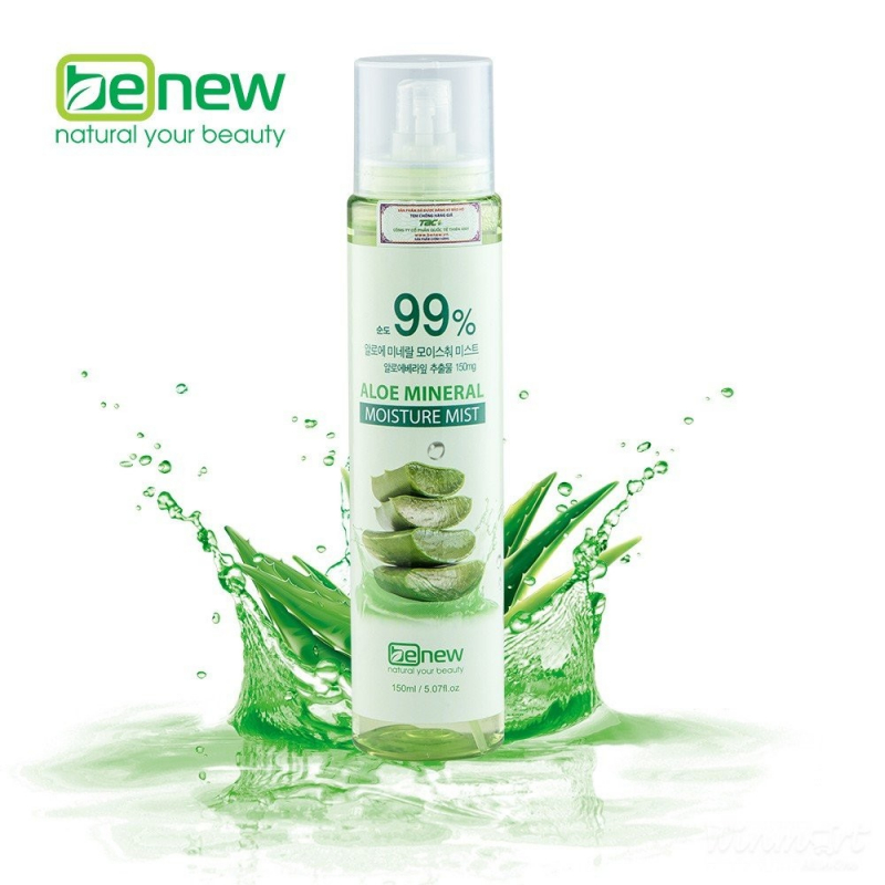 Xịt khoáng dưỡng ẩm Benew ALOE MINERAL MOISTURE MIST