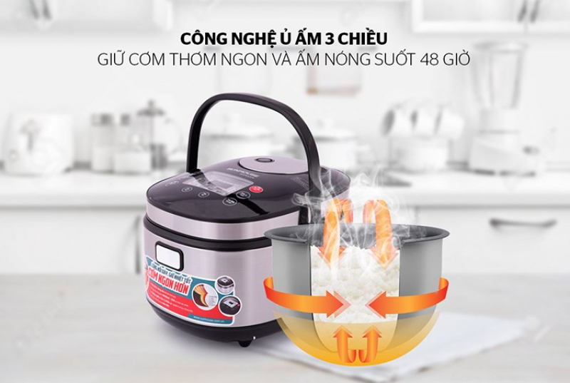 Nồi cơm điện tử 1.8l Sunhouse mama SH8903