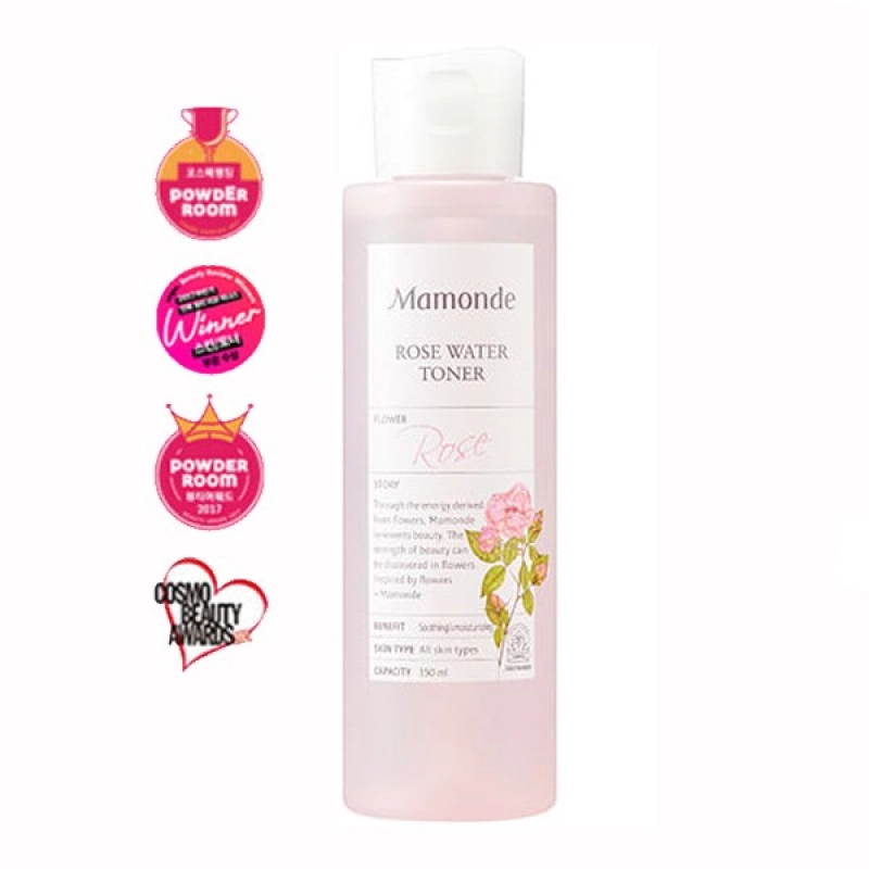 Nước Hoa Hồng Dưỡng Ẩm Mamonde Rose Water Toner 250ml