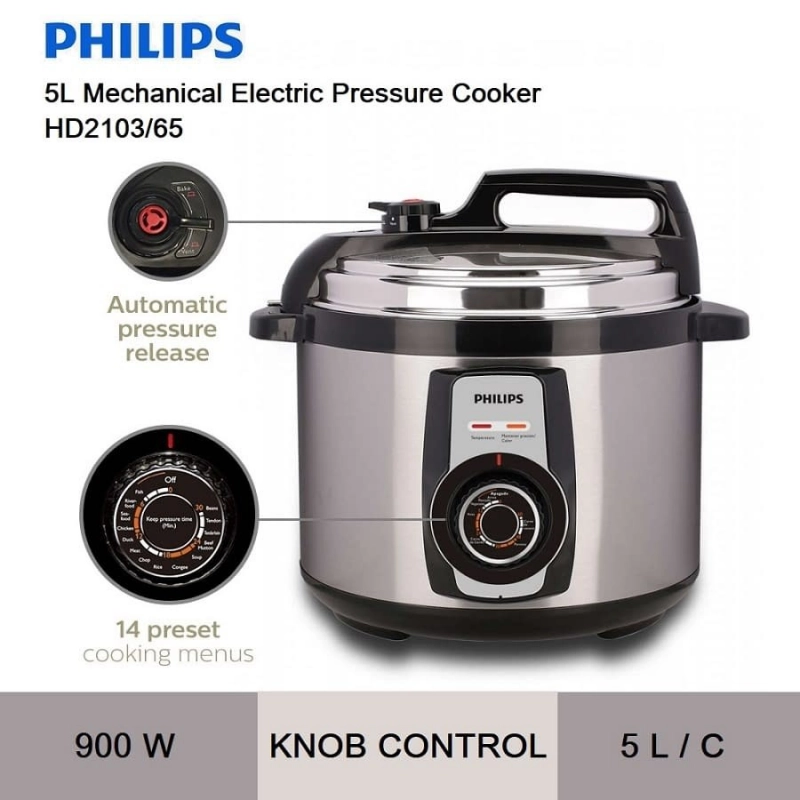 Nồi Áp Suất Điện Đa Năng Philips HD2103 (5L)
