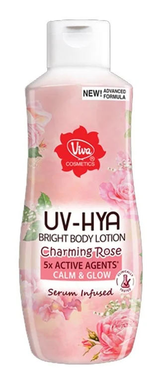 Sữa dưỡng thể Viva Cosmetics UV-HYA Bright Body Lotion Charming Rose