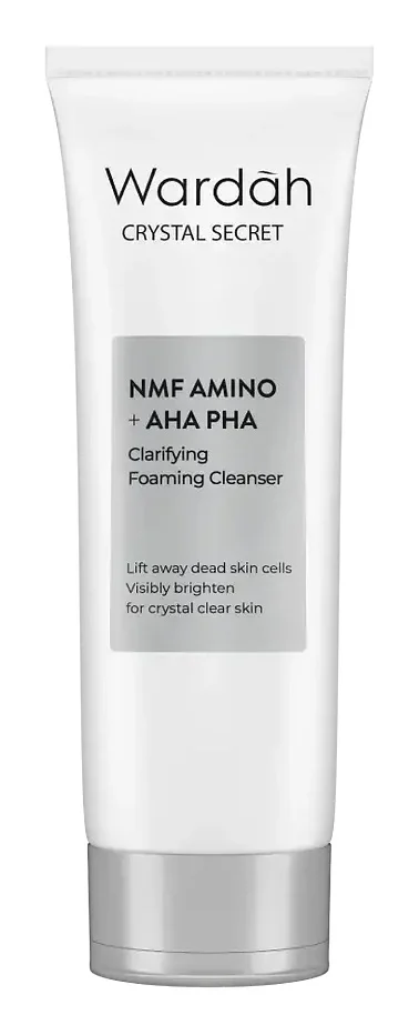 Wardah Crystal Secret NMF Amino + AHA PHA Clarifying Foaming Cleanser