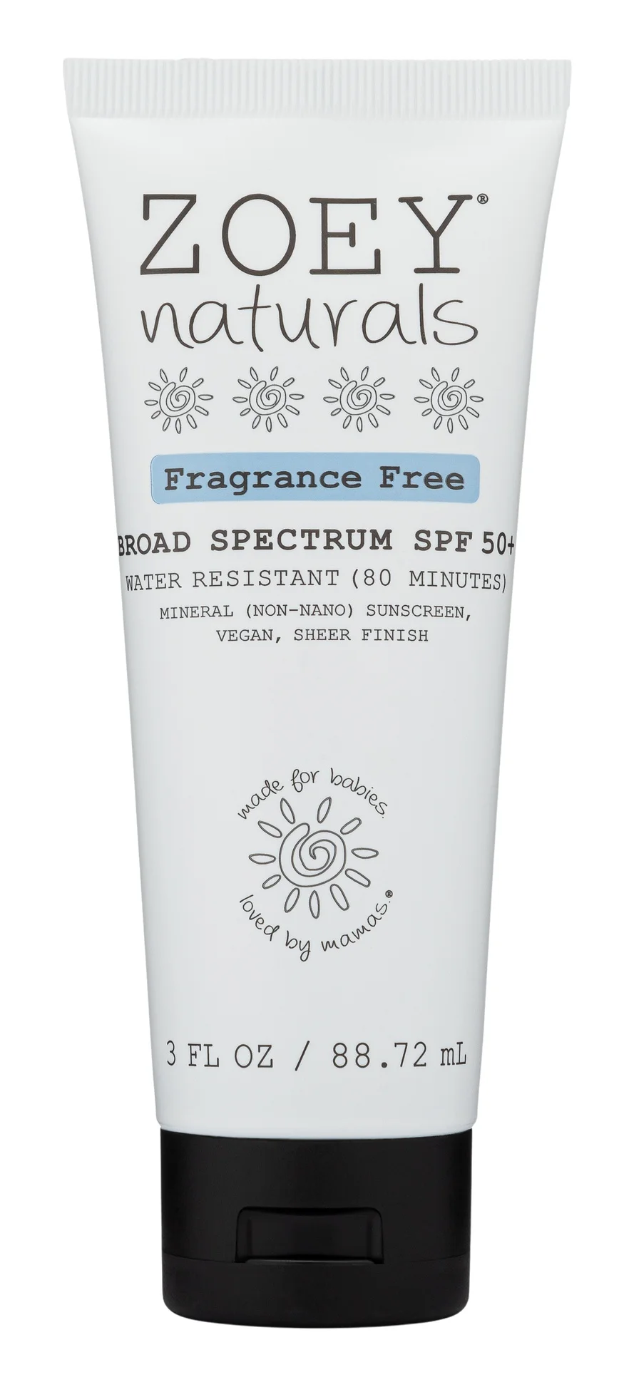 Zoey Naturals SPF 50+ Sheer Finish Mineral Sunscreen