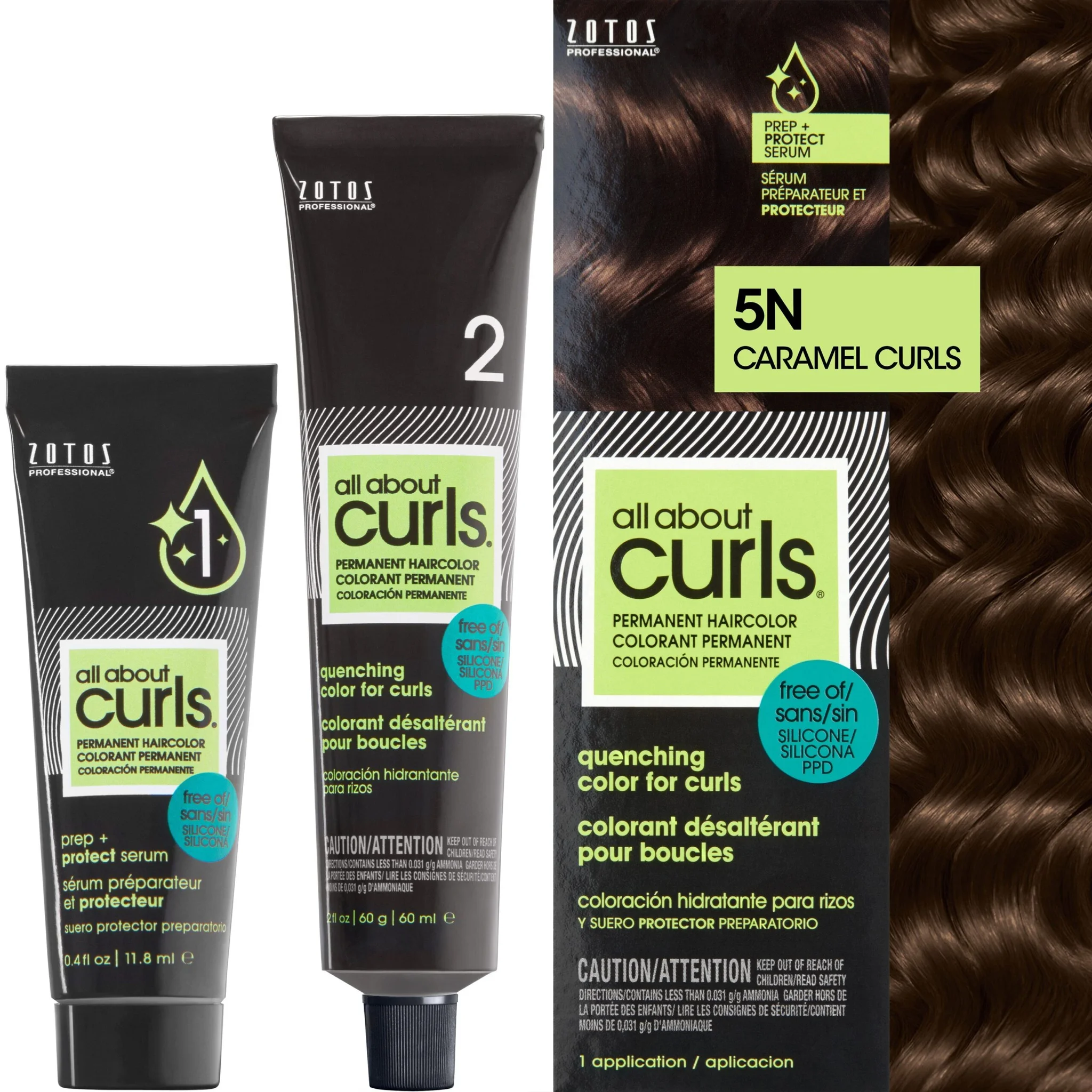 Zotos All About Curls Quenching Permanent Haircolor For Curls